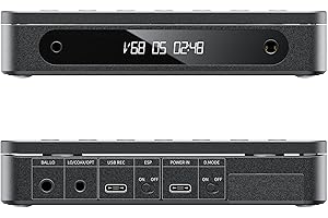 FiiO DM13 Multifunctional Portable Stereo CD Player with Long-Lasting Battery, Supports USB Ripping, Optical/coaxial/3.5mm/4.4mm outputs (Black Bluetooth)
