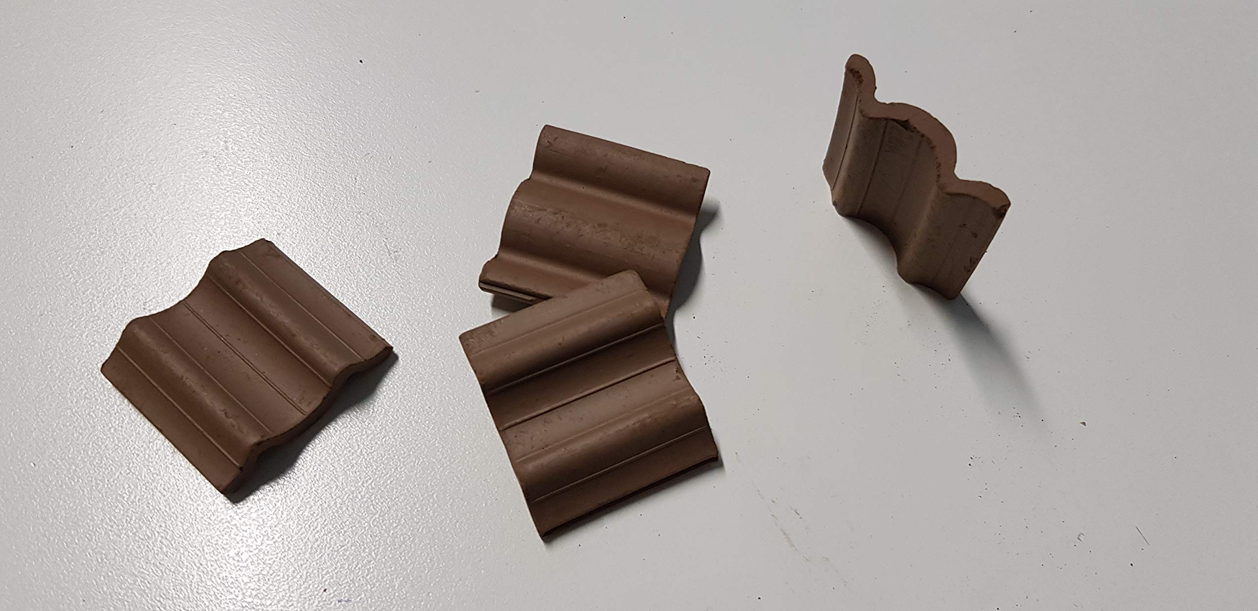 DOMUS KIT Bricks Ref.1061 teja flamenca Dimensions mm30X30X6 Pieces 25, LADRILLOS,MATTONCINI,BRIQUES,ZIEGEL