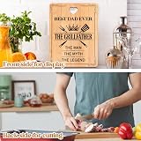 Apjielop Bamboo Cutting Board Gift for Dad Fathers Day Birthday Engraved view 5