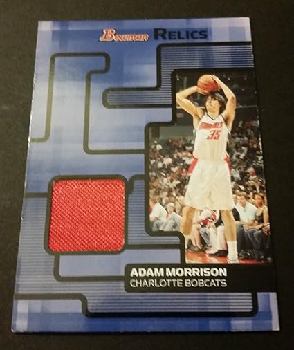 Adam Morrison Bobcats Gonzaga 2007 Bowman Relics Game Worn Jersey Certified Jg4 At Amazon S Sports Collectibles Store