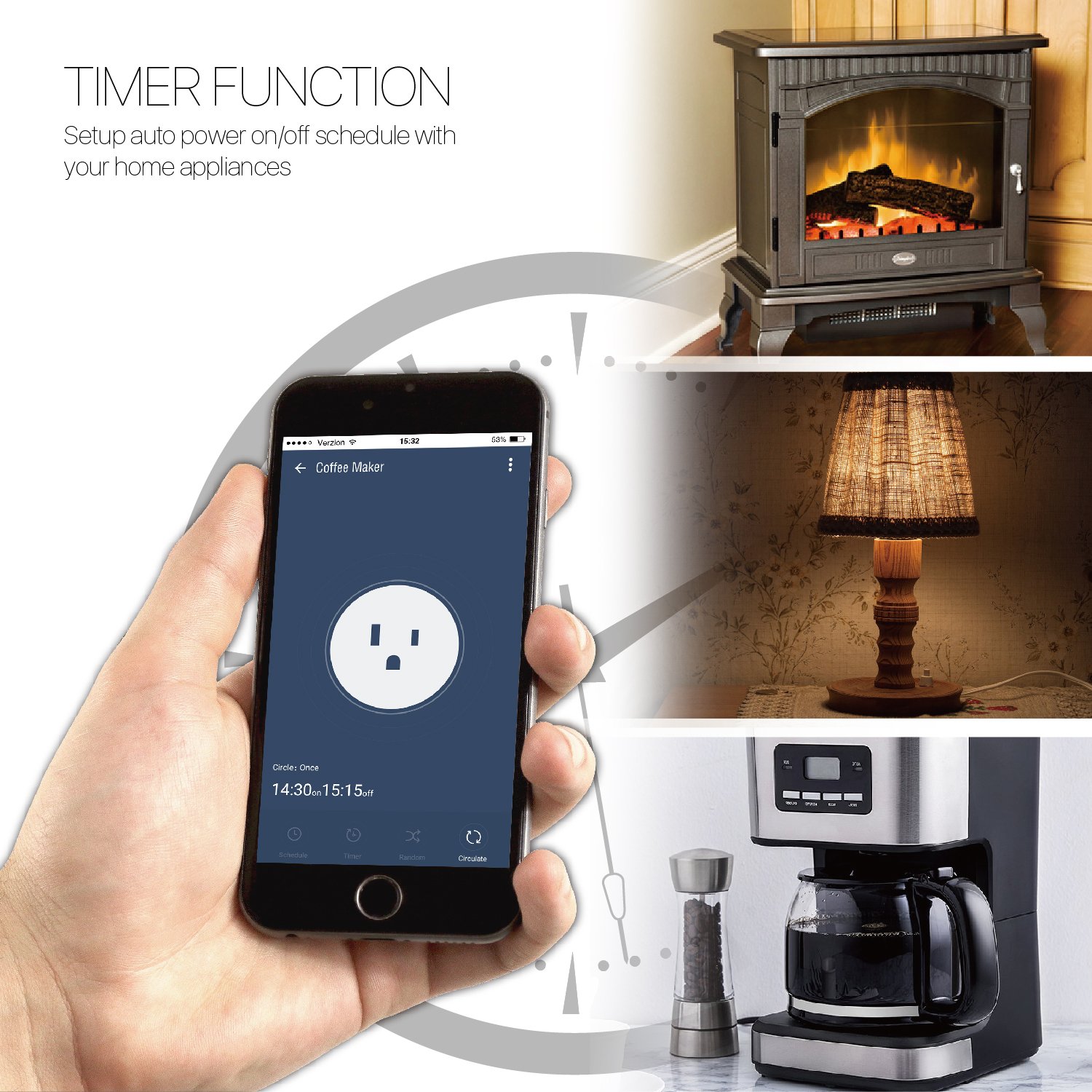 google home fireplace switch