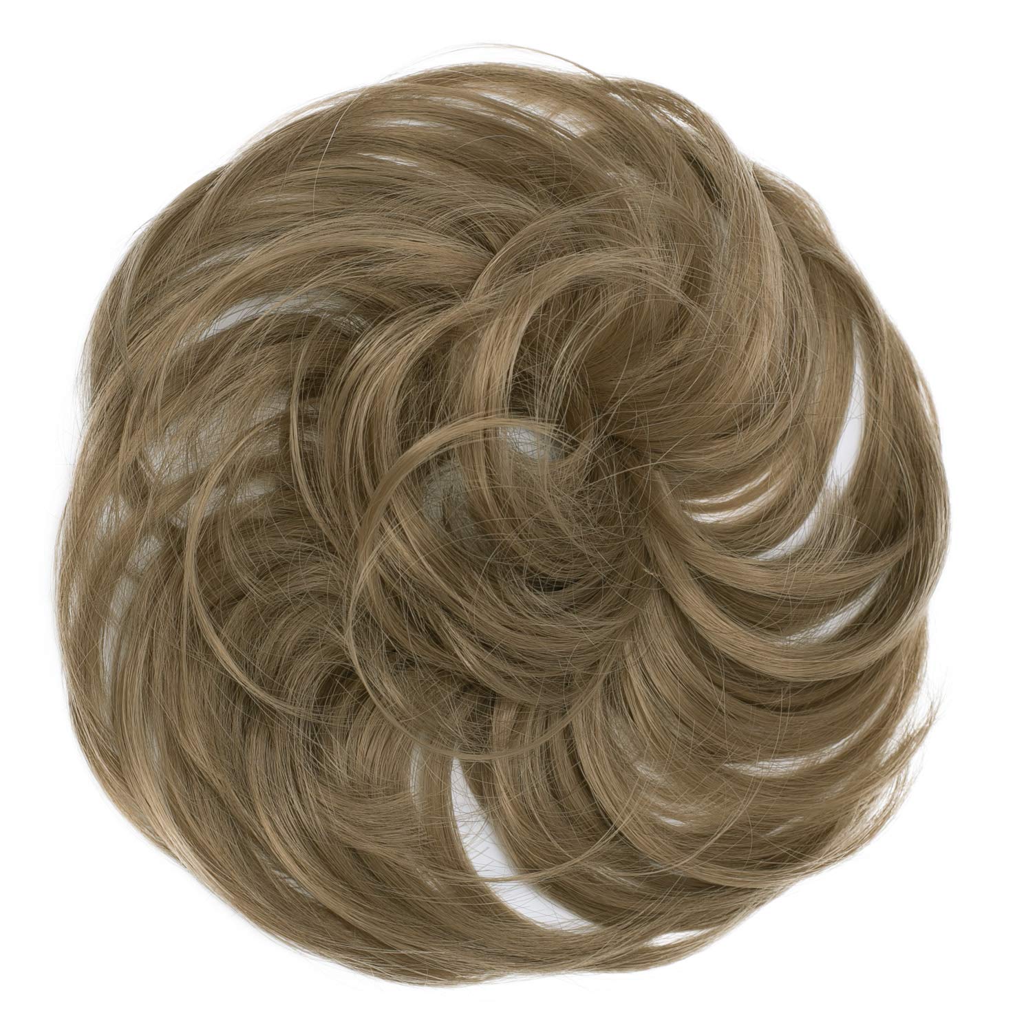 CAISHA Synthetic Fiber Hairpiece Scrunchie Scrunchy Updo Slightly Wavy Brunette G12B โ image 1