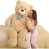 MaoGoLan Giant Teddy Bear Plush, Life Size Large Soft and Fluffy Big Teddy Bear Gift for Baby Shower, Christmas, Valentine's