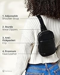 Vantamo Sling Bag for Women 29"-52" Adjustable