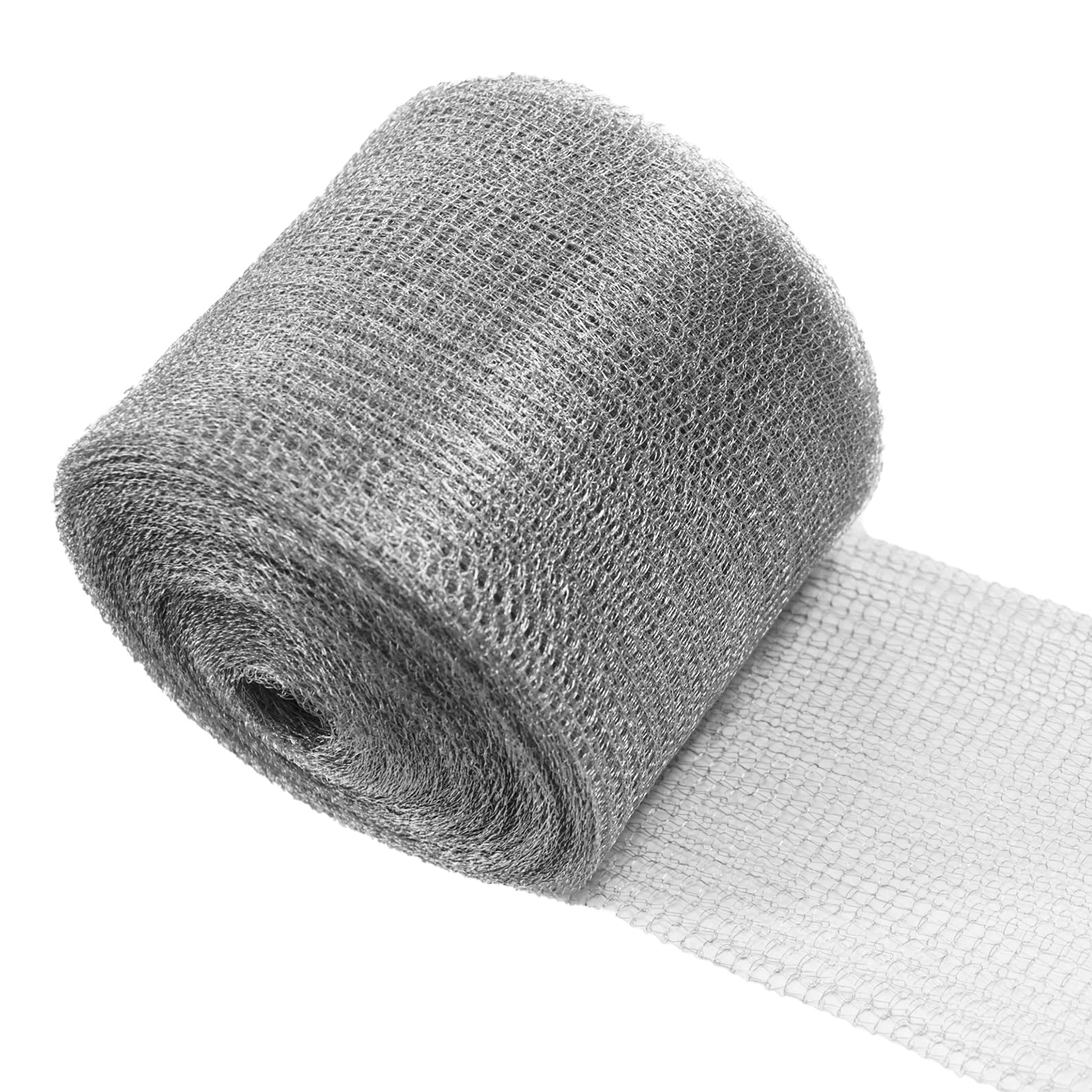 Photo 1 of Wire Mesh for Mice Control 5 in X 30Ft,Hole Fill Fabric, Weep Holes Covers, Upgraded Stainless Steel Wire Mesh Roll, Flexible Stretchy Mesh Fabric for Garden House and DIY, Rodent Barrier