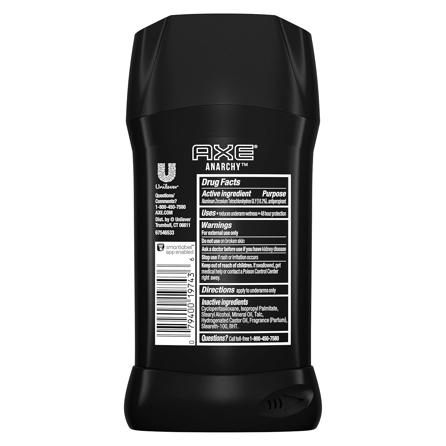 AXE Antiperspirant Deodorant Stick for Men Anarchy For Him 2.7 oz, pack of 2 : Axe Anarchy For Him : Beauty