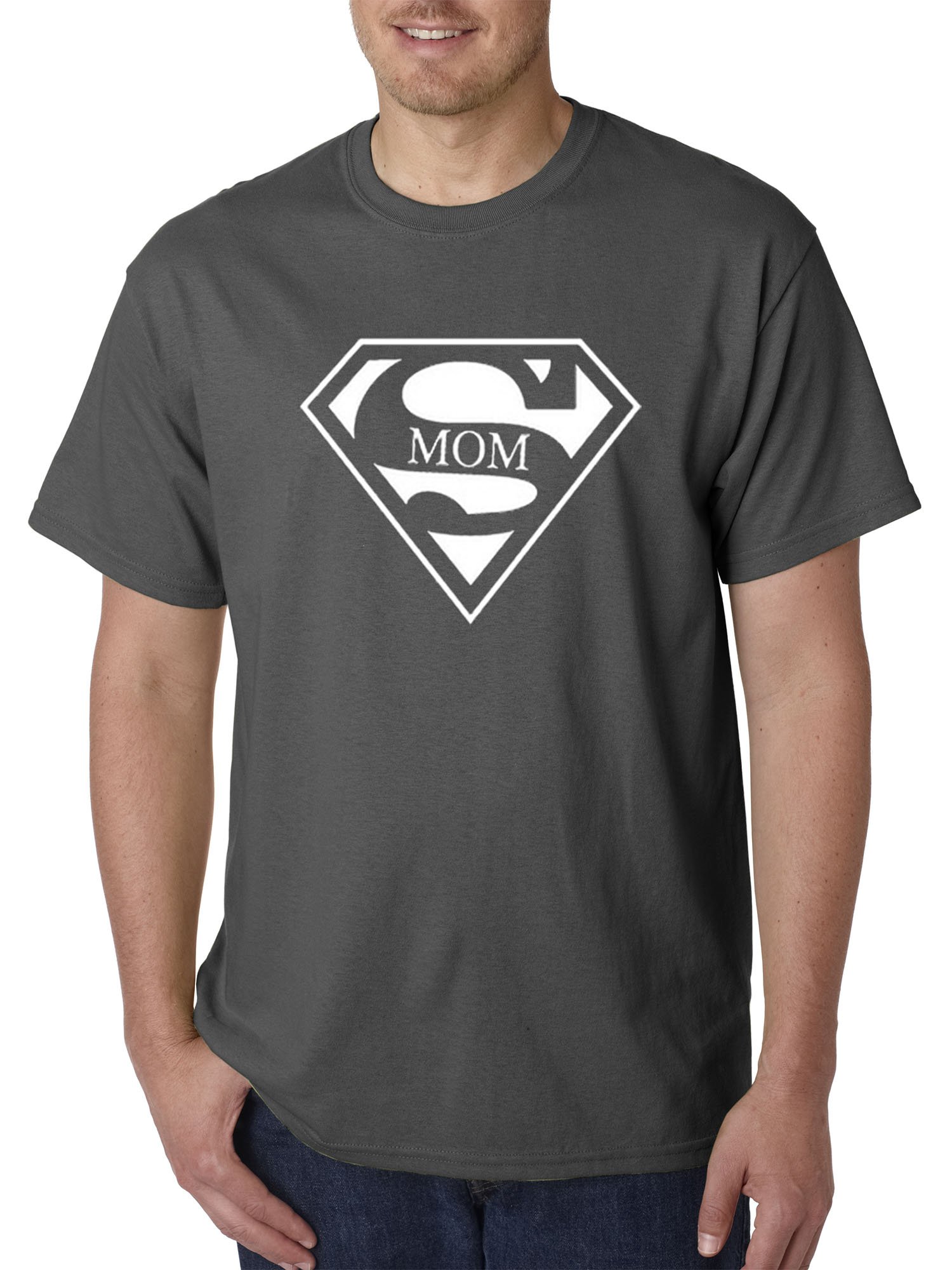  164a - Unisex T-shirt Supermom Super Mom Mother's Day Parody Logo