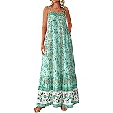 BTFBM Casual Women Summer Maxi Dresses 2026 Loose Sleeveless Sundress Spaghetti Strap Boho Long Dress Vacation