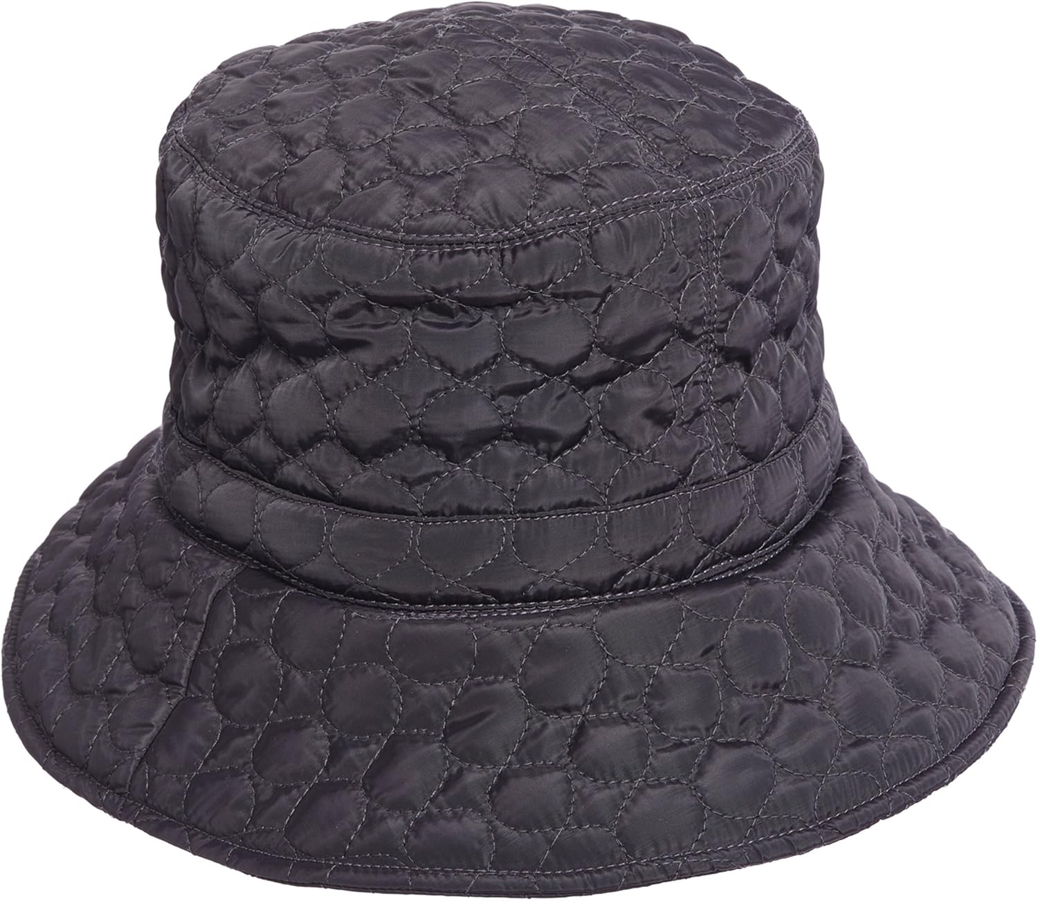 Scala Quilted Big Brim RAIN HAT (Charcoal) at Amazon Women’s Clothing store