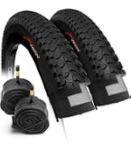 Fincci 26 X 2.25 Inch Foldable Mountain Bike Tires With Tubes – Kevlar Bead For MTB & Off-Road - View #9