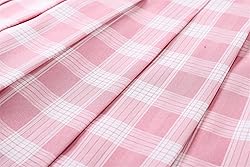 SANGTREE Pink White Plaid Pleated Skirt, Girls 2