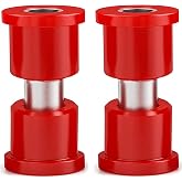 Suspension Dudes PAIR Front/Rear Frame Shackle Bushing Kit FITS Wrangler 1987-1995, CODE RED Bushings Made In USA SB376 52002552