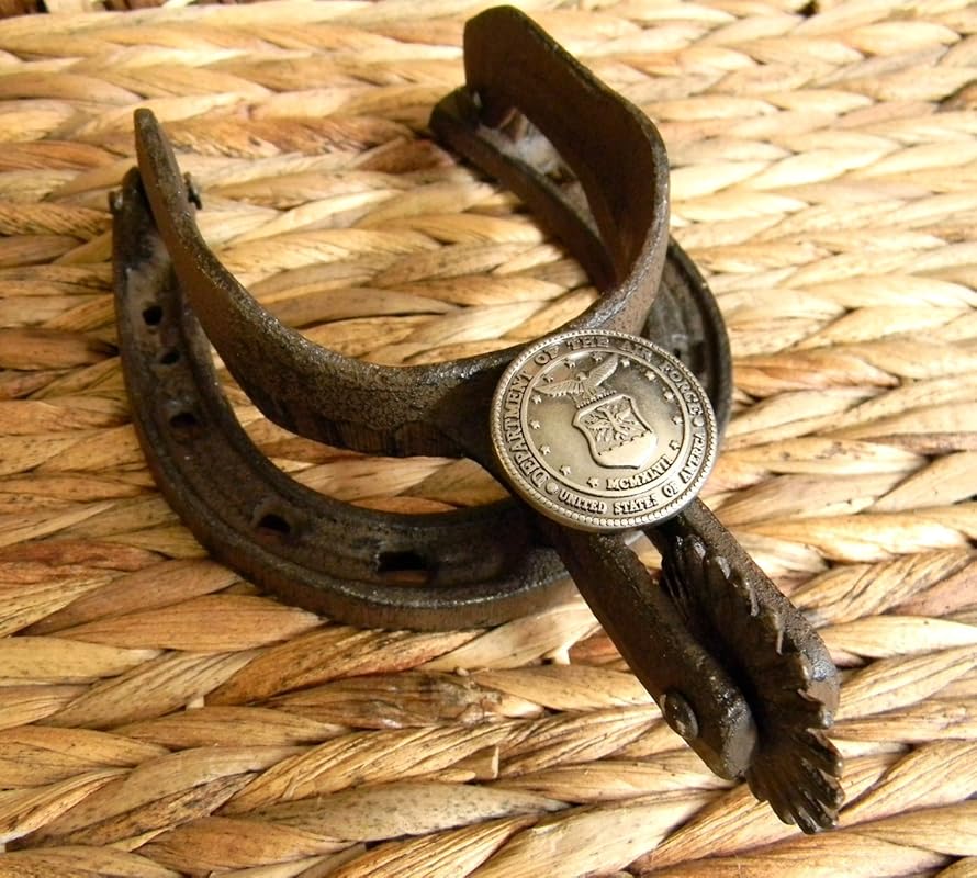 Air Force Cast Iron Horseshoe Spur Door Knocker, US Air