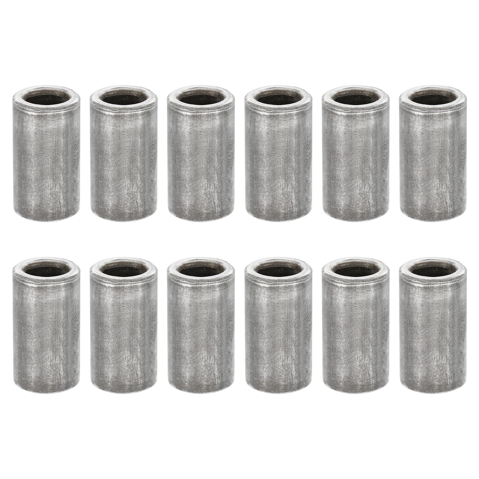 PATIKIL M9 Steel Spacers, 12 Pcs Metal Spacers Steel 9mm ID x 15mm OD x 27.5mm L Carbon Steel Spacer Screw Standoff Round for 3/8in or M9 Screw Bolts