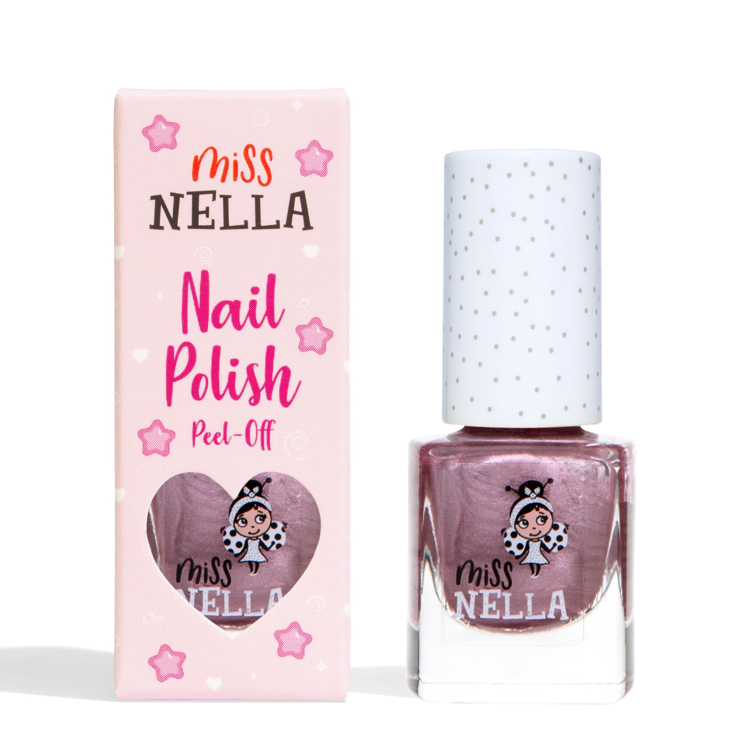 Miss Nella Diplodo-kiss Safe Special chrome red Nail Polish for Kids, Non-Toxic & Odour Free Formula for Children and Toddlers, Natural Water Based for Easy Peel Off