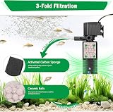 AQQA 4-in-1 Fish Tank Filter 450L/h Adjustable Pump for Tanks up to 120L view 3