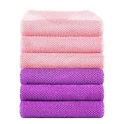 Metene 6 Pieces African Exfoliating Net, Colorful