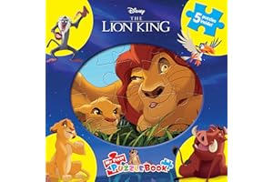 Disney Lion King My First Puzzle Book - Jigsaw Puzzles for kids, 10-page board book, 5 puzzles to enjoy
