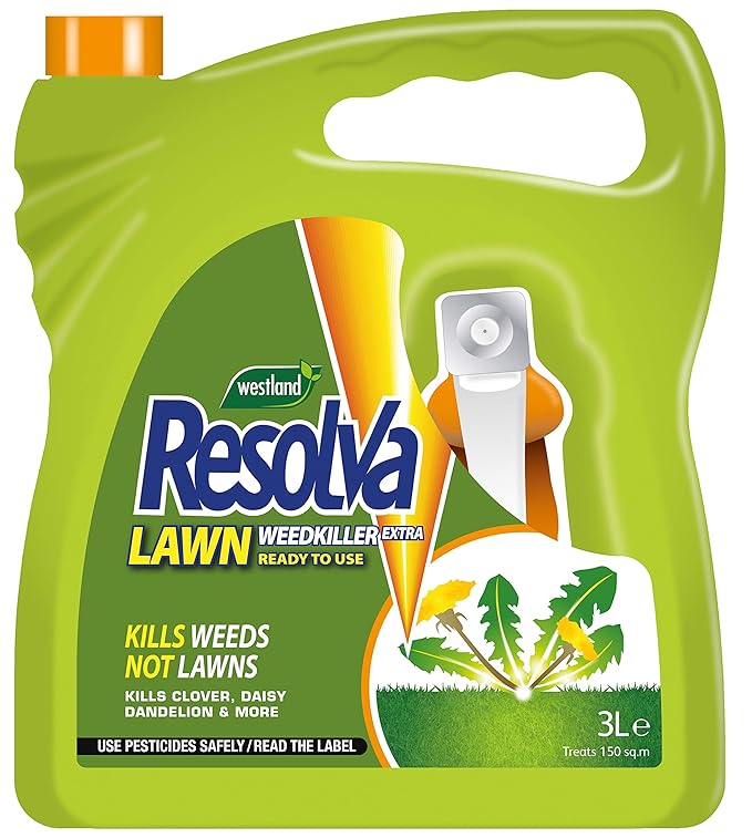 Resolva Lawn Weed Killer Extra Ready To Use, 3 Litre Amazon.co.uk