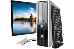 HP Elite 7900 Desktop PC Package, Intel Core 2 Duo Processor, 8GB RAM, 500GB Hard Drive, DVD-RW, Wi-Fi, Windows 10, 19in LCD 