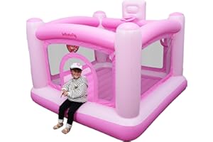 INFLATEFLY Indoor Bounce House for Toddlers Mini Inflatable Castle Kids Bouncy House for 2-6 Years