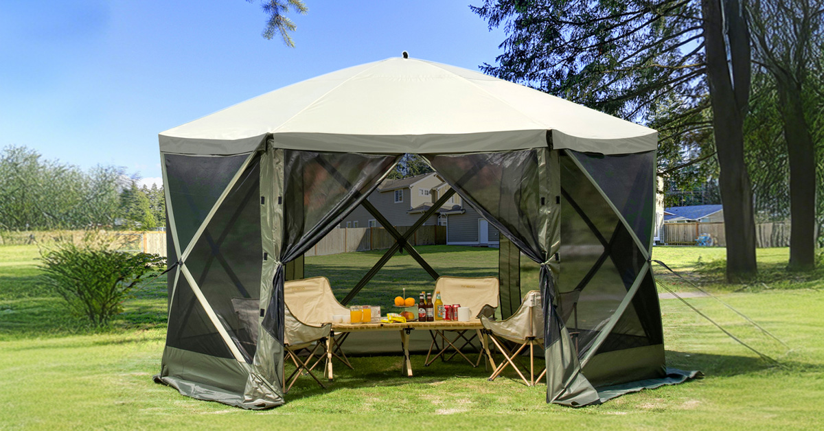 VEVOR 12x12 Pop-Up Screen Gazebo Review: Portable Camping Shelter with Wind Cloths image 31