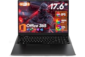 jumper 17.6 Inch Laptop Computer with Office 365, 16GB RAM 640GB Storage, N95 CPU, Windows 11, WiFi 6, Bluetooth 5.2, Backlit