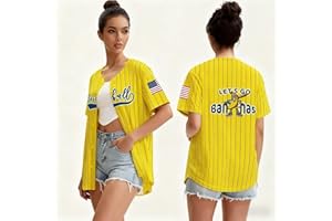 SPTUOIY Baseball Shirt Jersey Women Game Day Baseball Fan Shirt Mom Tee Button up Short Sleeve Tops