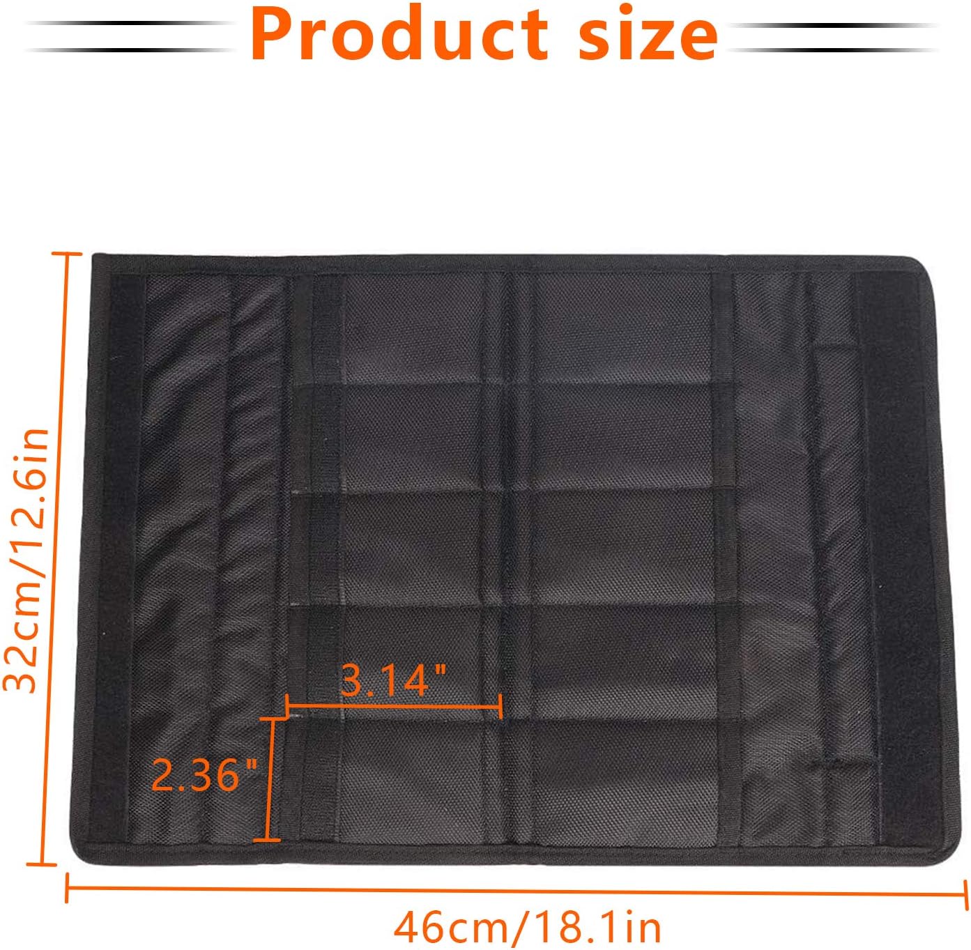 Pocket Knife Roll, Durable Folding Knife Storage Case, Small Knife Holder Carrier Organizer With 10 Slots, Heavy Duty Oxford Fabric, Magic Tape Closure, Travel Friendly Carry Handles Design (Black): Kitchen & Dining