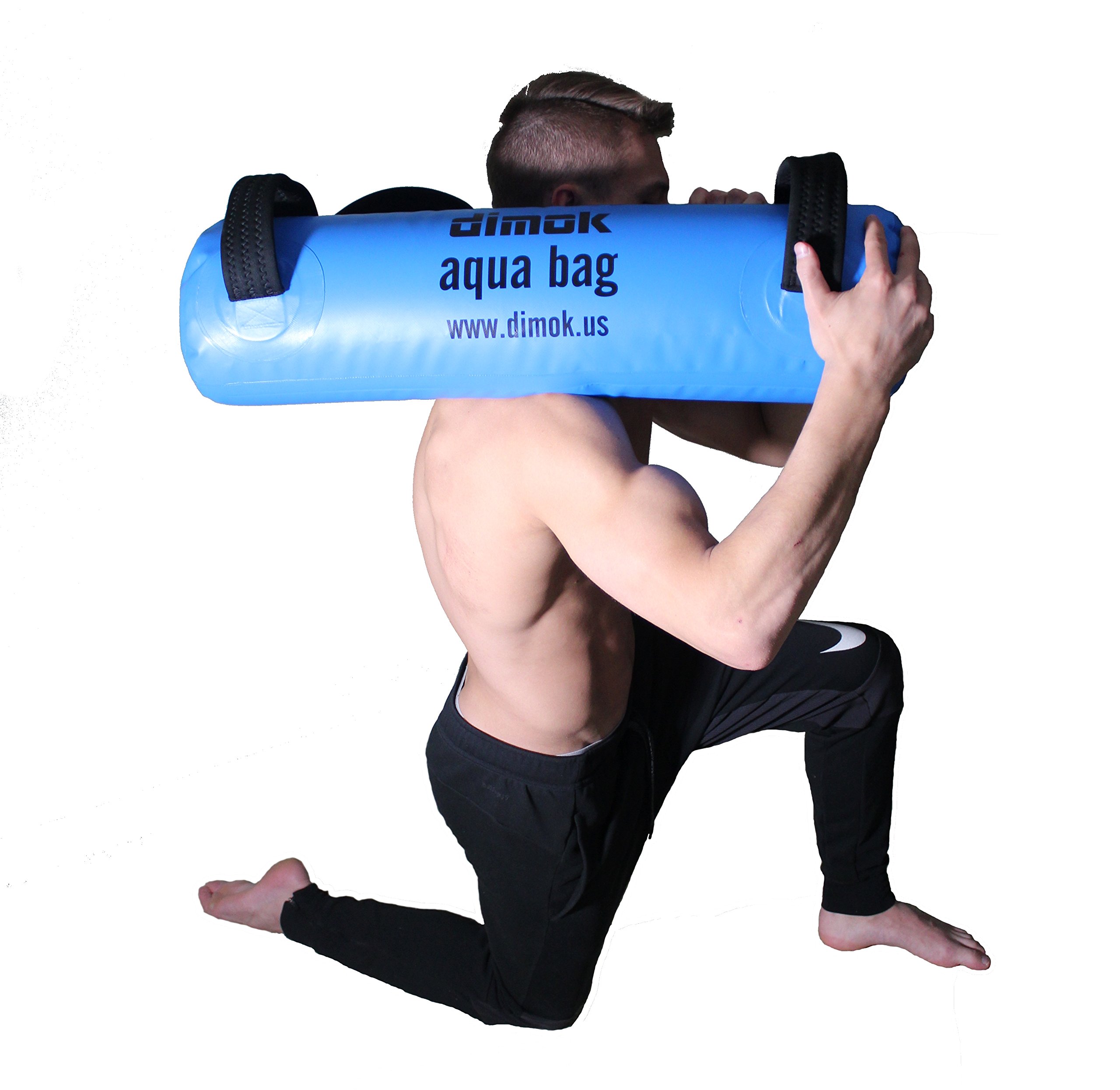 dimok Workout Sand Bag Water Aqua Bag Training Weight Bag Military Sandbag for Fitness 45-80 LBS - Full Body Heavy Equipment (45 Pounds)