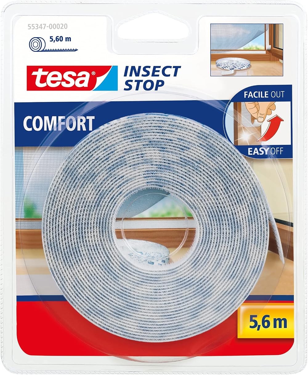 Tesa Insect Stop Comfort 55347 Insect Mesh Tape Refill No Residue