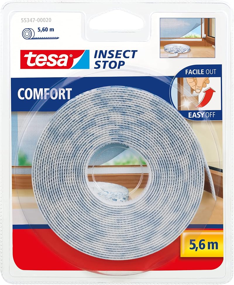 Tesa Insect Stop Comfort 55347 Insect Mesh Tape Refill No Residue