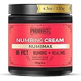 Proinnate NumbMax Deep Numbing Cream, Maximum Strength Relief with Menthol, Odor-Free, Non-Greasy Value Size 120 g