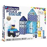 MAGNA-TILES Police Station 35-Piece Magnetic Construction Set, The Original Magnetic Building Brand