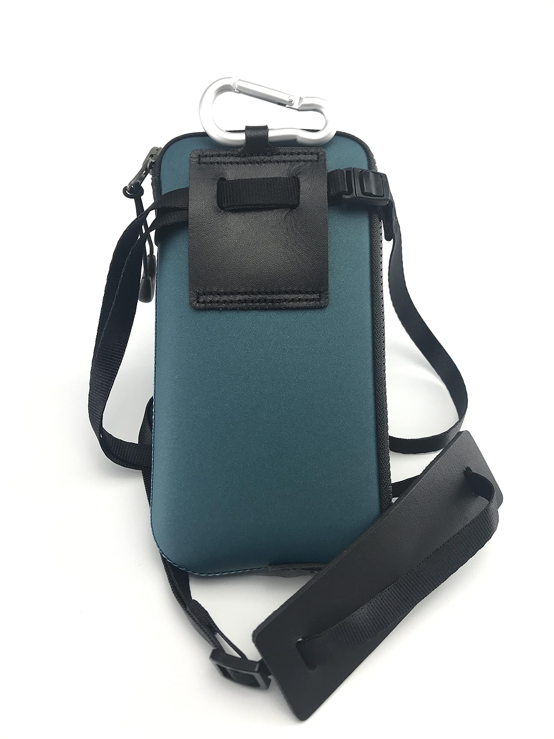 OneJoy Crossbody Phone Pouch with Clip on, Lightweight Neoprene Cell Phone Bag with Smooth Zipper, Inner Pocket & Strap, Fits Phones up to 6.7 inch [ Bronze ]