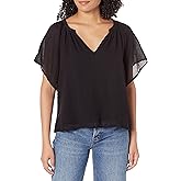 Velvet by Graham & Spencer Women's Ashlyn Cotton Gauze Cape Sleeve Blouse