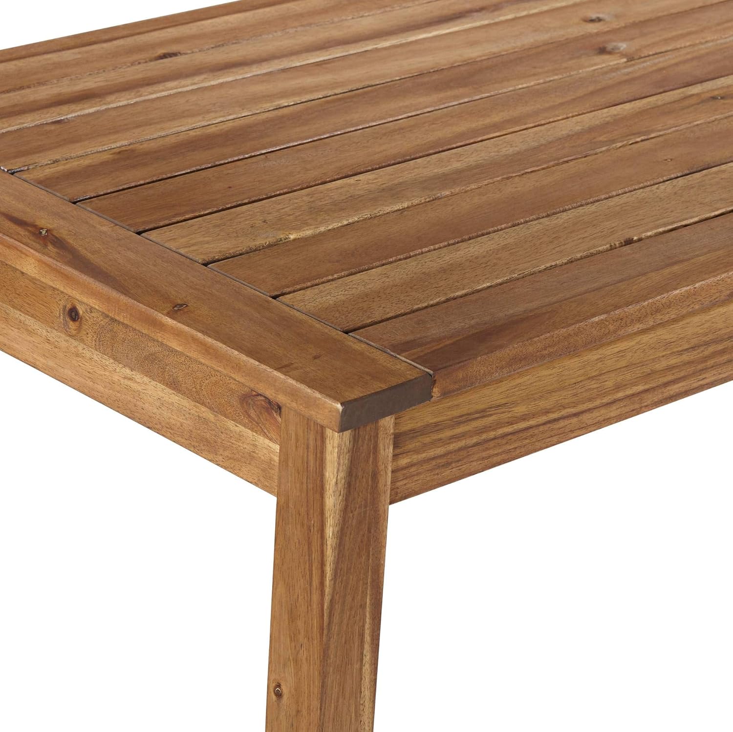 Teal Island Designs Nova 48" Wide Natural Wood Outdoor Bar Table: Garden & Outdoor