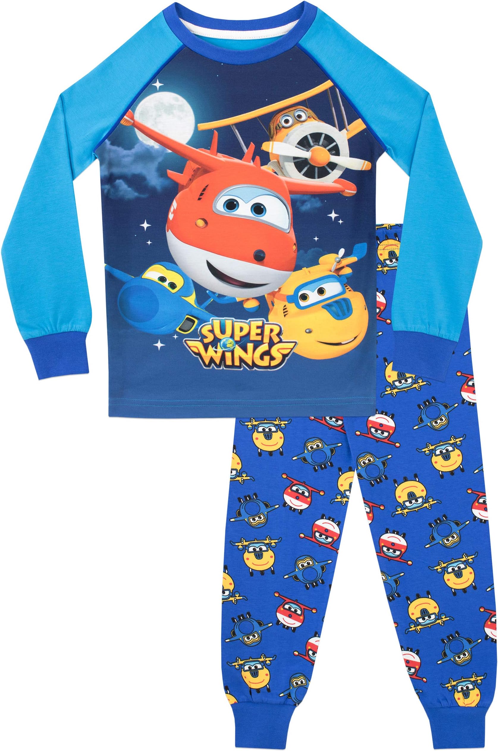 Super Wings Boys Jett and Donnie Pyjamas Snuggle Fit