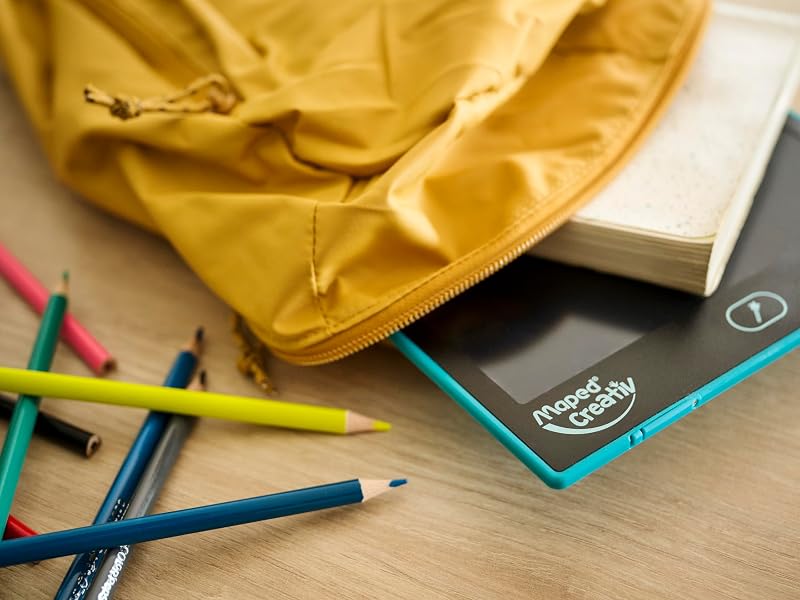 Creativ Magical Board Maxi - Tablet da disegno LCD con schermo da 12 pollici e pennino capacitivo, leggero e facile da trasportare, disegno cancellabile all'infinito, per il tempo libero