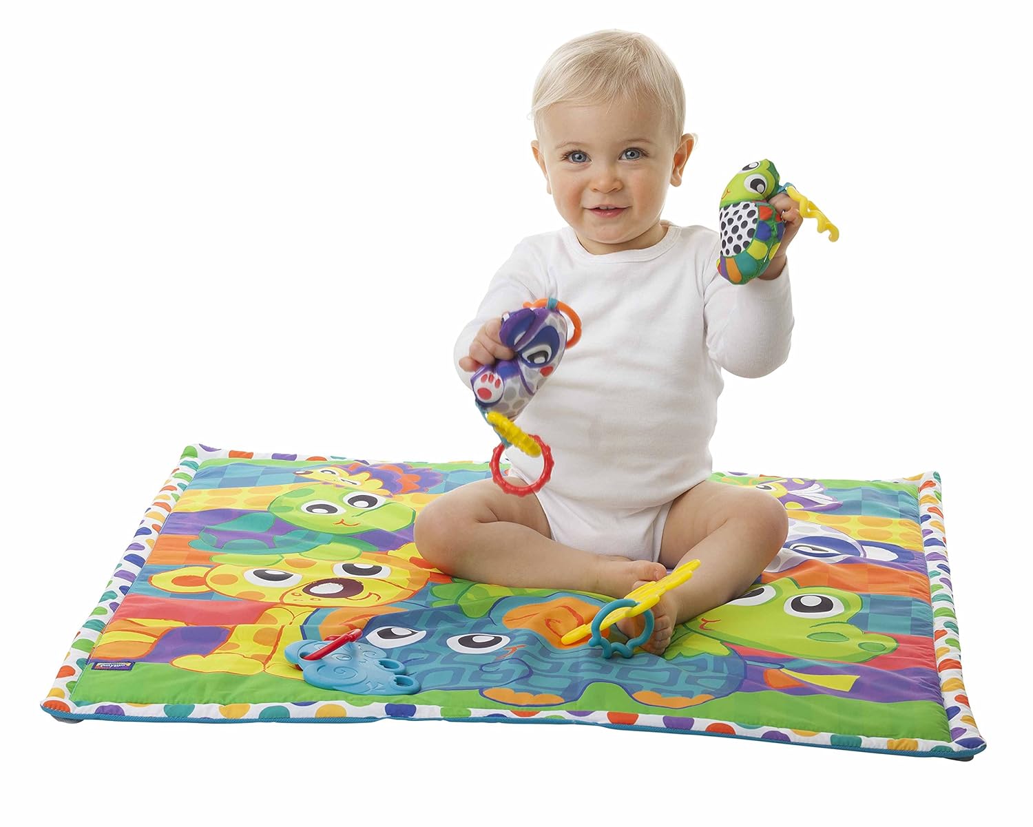 playgro linking animal friends play gym