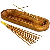 UnitedPrime Incense Holder-Incense Burner/Ash Catcher-Handmade Wooden Insence Tray Home Decor 11x4x1.2 Inches