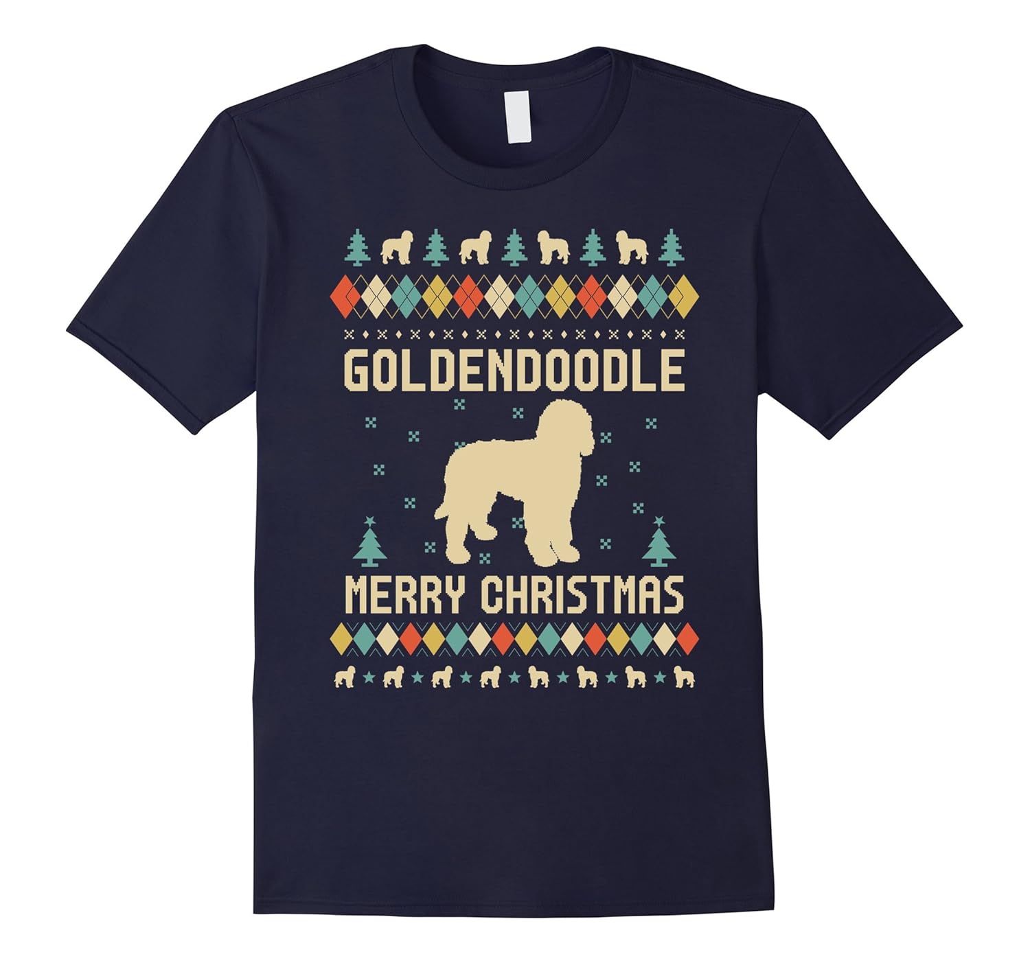 Goldendoodle Ugly Christmas Sweater T-shirt Gift For Xmas-ANZ