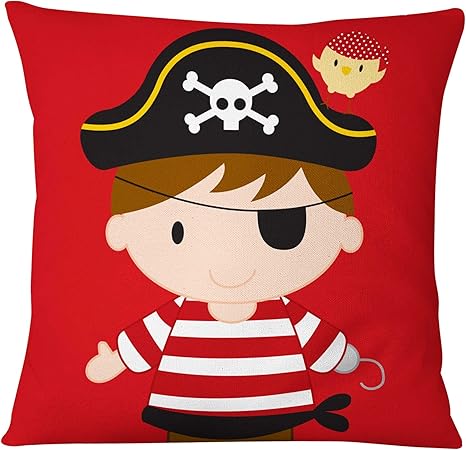 Amazon Com Pirate Throw Pillow Kids Pirate Cushion Pirate