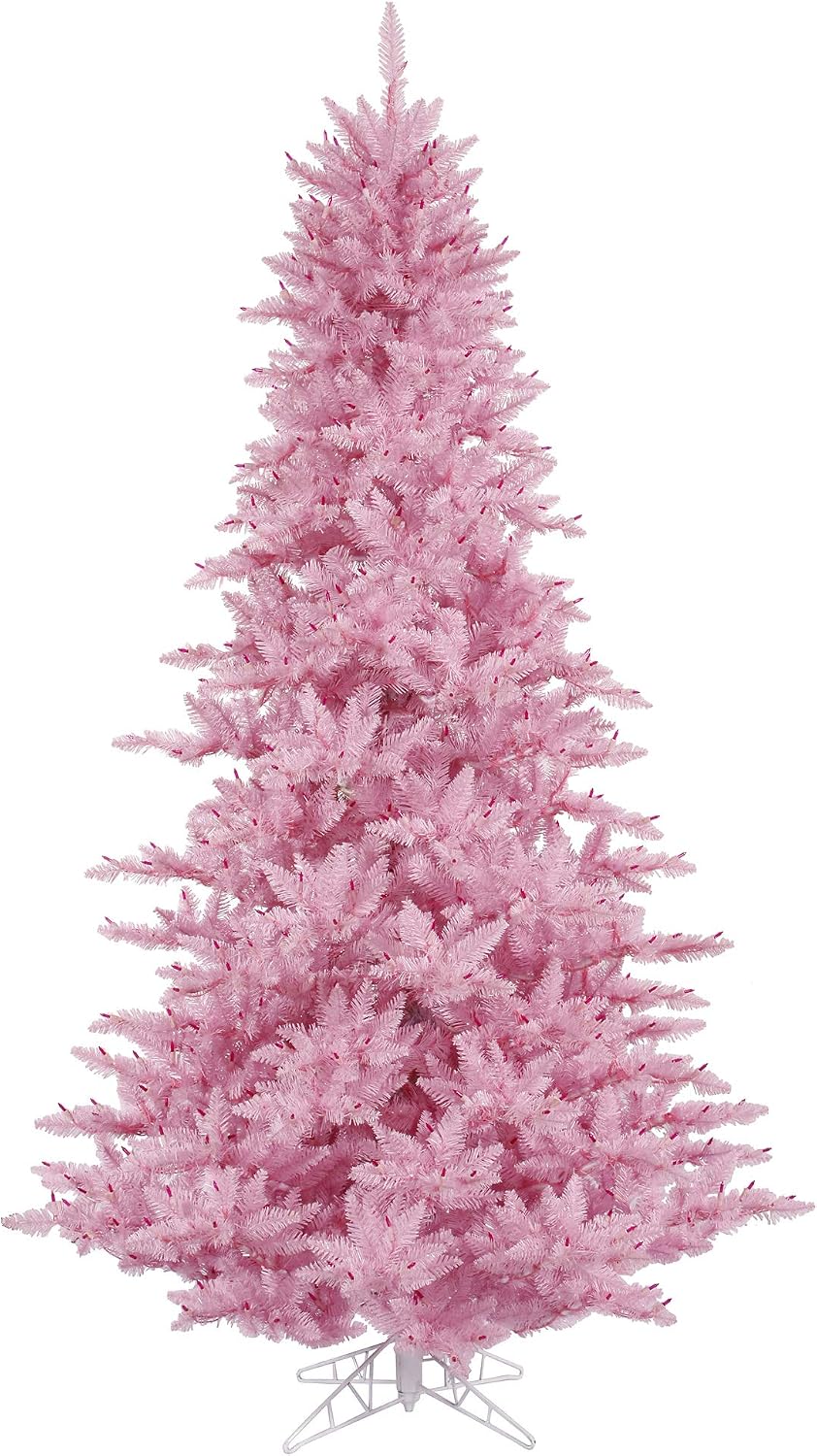 Amazon Com Vickerman Pink Fir Artificial Christmas Trees 5 5 Home Kitchen