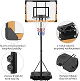 Yaheetech Height Adjustable 7-8 ft Portable Basketball Hoop with 28" Backboard view 4
