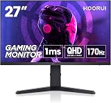 KOORUI 27" QHD 1440P IPS Gaming Monitor 1ms 170Hz HDR400 Adjustable Stand