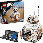 LEGO Star Wars BB-8 Astromech Droid Building Toy for Boys & Girls - Play & Display Building Kit W/Spinning Head Action & Burn