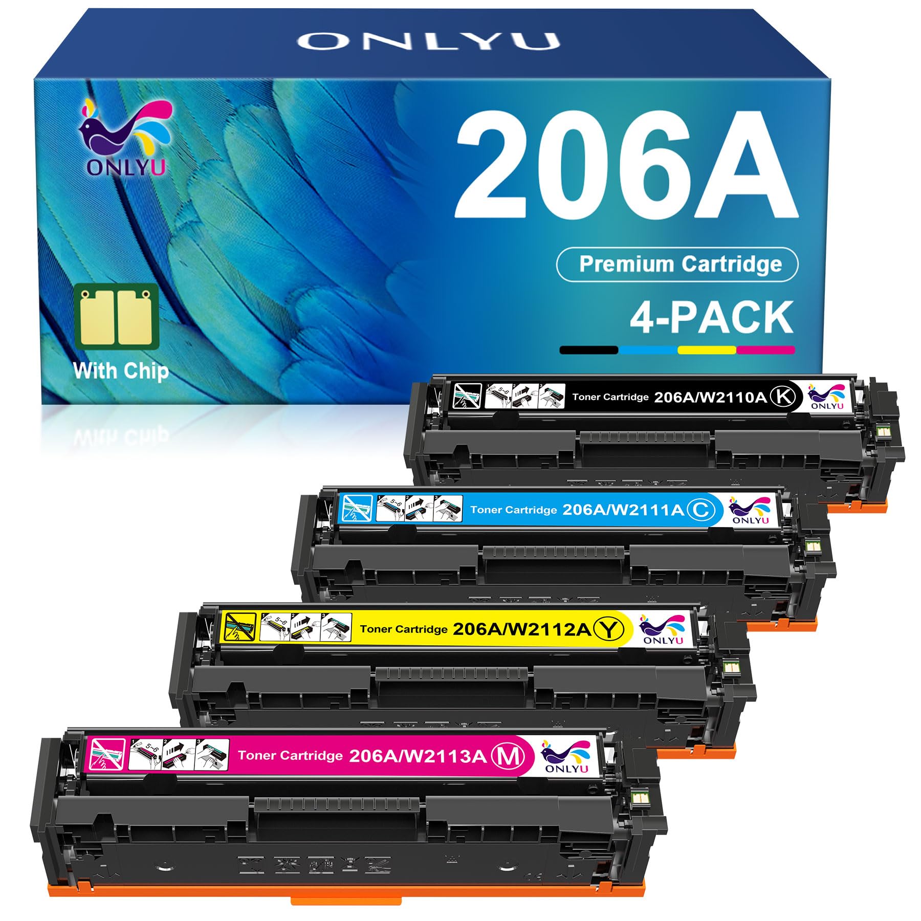 ONLYU Compatible Toner Cartridge Replacement for HP