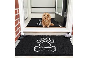 AROGAN Indoor Door Mat Entryway Rug Traps Mud and Water, Chenille Doormat for Muddy Shoes and Dog Paws, Machine Washable Doormat, Front Door Mat, Busy Area Dog Rugs for Floors, Entrance, 20x32 Inch