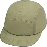 Croogo 5 Panel Short Brim Baseball Cap Casual Trucker Hat Flat Bill Sport Cap Solid Color Umpire Dad Hats Fitted Caps